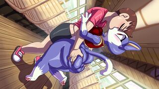 This PHAT ASS CAT Can Give Crazy Hot Anal In A Train - Waifu Crossing