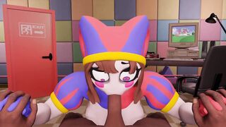 Pomni The Amazing Digital Circus 1-3 parts. Fuck Pussy, Titjob, Blowjob