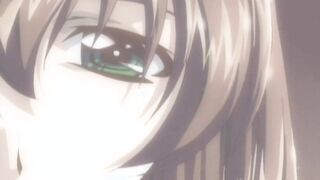 Erotic anime kissing foreplay