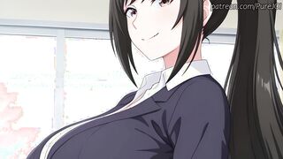 Your horny teacher Sae Chabashira became too jealous! (Sex JOI)