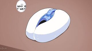 Robot Office Lady gets coworker to get her off (Animated Comic)