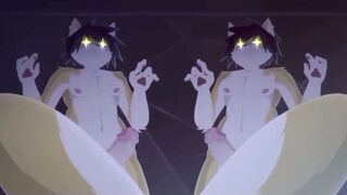 Hentai garota gato fazendo sexo com vários homens