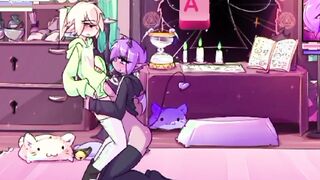 Max The Elf : ( Animation ) - Futanari Game - She'S So Perverted She Doesn'T Want Me To Take My Cock Out Of Her Ass