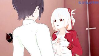 Chisato Nishikigi and I have intense sex in the restroom. - Lycoris Recoil Hentai