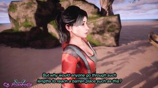 Stranded On A Deserted Island - Lesbian to Futa - 3D Porn - Wild Life