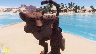 Furry Girl Mates With a Man - Furry monster - 3D Porn Wild Life