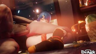 Xiangling Gets her ass penetrated on the kitchen's floor first time Anal Genshin Impact porn Aether