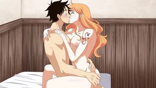Luffy fucks Nami One Piece anime hentai cartoon uncencored big tits Naruto Sakura big ass asian teen