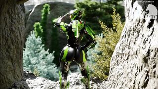 Anthem Interceptor gets distracted while out on patrol. WIP animation