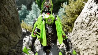 Anthem Interceptor gets distracted while out on patrol. WIP animation