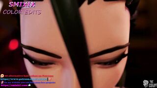 LOL Hentai Kaisa KDA Full Animation Threesome Hard Sex 3D Porn Dark Green Hair Color Edit Smixix