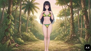 Sensual Forest Trail Anime Girl Dances Sensually for Fan Then Has Passionate Sex in the Middle of the Woods After Trail