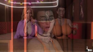 innocent Thick PAWG gets seduced by her trans boss