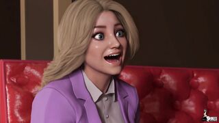 innocent Thick PAWG gets seduced by her trans boss