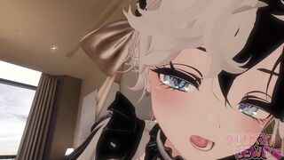 Horny femboy maid catches you jerking off