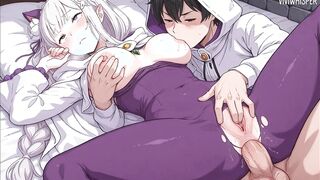 Emilia ReZero Rule34 Animated - Uncensored with Sound