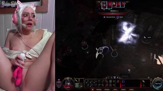 D&D Twitch Girl Plays and Goons Out after every Battle in Baldur's Gate 3