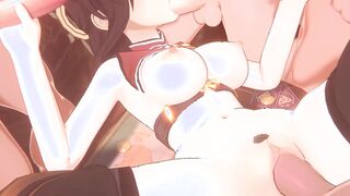 Beidou caught in the back room, Genshin Impact, Hentai
