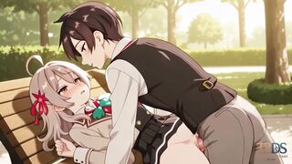 Masha Fucks Masachika on Public Park Bench - Cheating on Alya