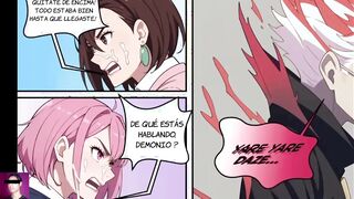 Aira Shiratori y Momo Ayase montan la enorme verga de Okarun - Dandadan Hentai