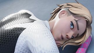 Spider Verse - Gwen Stacy gets creampied on Halloween night