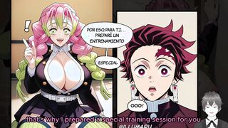 [ENG SUB] Demon Slayer Hentai: Mitsuri gives Tanjiro special training