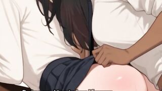 Library Risk Silent Lesbian Hookup Behind the Bookshelves Strapon fun