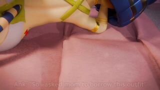 Ankha and 2B having a hot and steamy sex