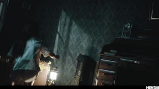 Japanese Hentai Horror - Asian Girl Trapped in Haunted Manor Box Like Real Life Anime Scene