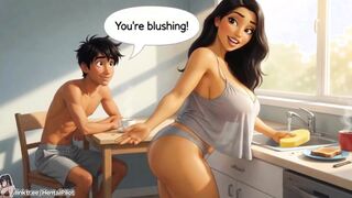 I found my Stepsister's panties I can smell her pussy - Ai generated 3D Animation