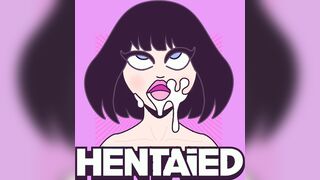 Canela Skin Kinky Anime Girl Cosplay - Ahegao Horny Black Pussy Fingered and Milked Covered in Cum