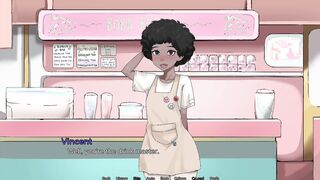 I Blow Hazel's Beautiful Girl Cock Behind The Counter (customers got suspicious) - Hazelnut Latte