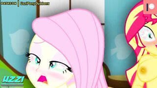 Evening with Fluttershy and Sunset Shimmer Equestria Girls