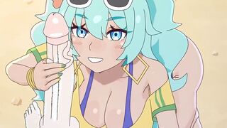 hatsune miku gives intense blowjob [Spanish subtitles]