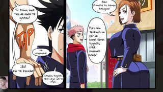 Jujutsu Kaisen Hentai: Nobara and Itadori have rough sex all night