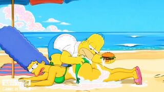 Beach Bitch. Married Slut Gets Fucked On The Beach. Best Cartoon Parody
