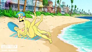 Beach Bitch. Married Slut Gets Fucked On The Beach. Best Cartoon Parody