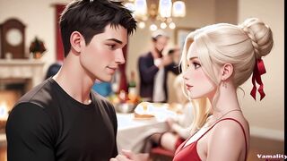 Stepmom Seduces Stepson at Family Party
