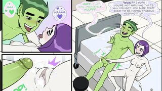 Teen Titans - Emotional Illness Pt. # 2 Raven fucks beast to heal