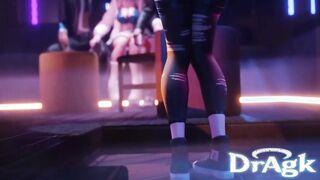 Genshin Impact's Yelan and Xinqiu continue their Girls Night Out with a pair of studs - Oral Sex Spanking Trap Thicc Hug