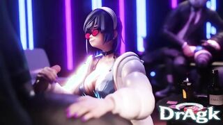 Genshin Impact's Yelan and Xinqiu continue their Girls Night Out with a pair of studs - Oral Sex Spanking Trap Thicc Hug
