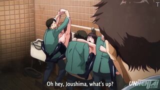 Hentai - College Public Bathroom Fuck-Holes [Subtitled]