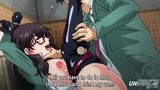 Hentai - College Public Bathroom Fuck-Holes [Subtitled]